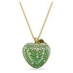 Idyllia pendant Mixed cuts, Apple, Green, Gold-tone plated